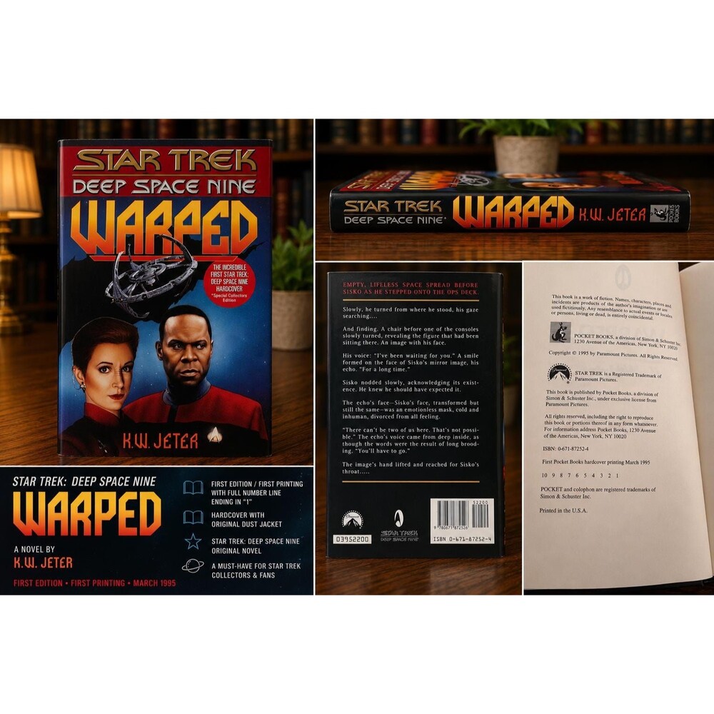 Vintage Star Trek Deep Space Nine Warped First Edition First Printing Hardcover